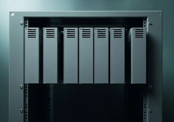 Power supply modules in a rack