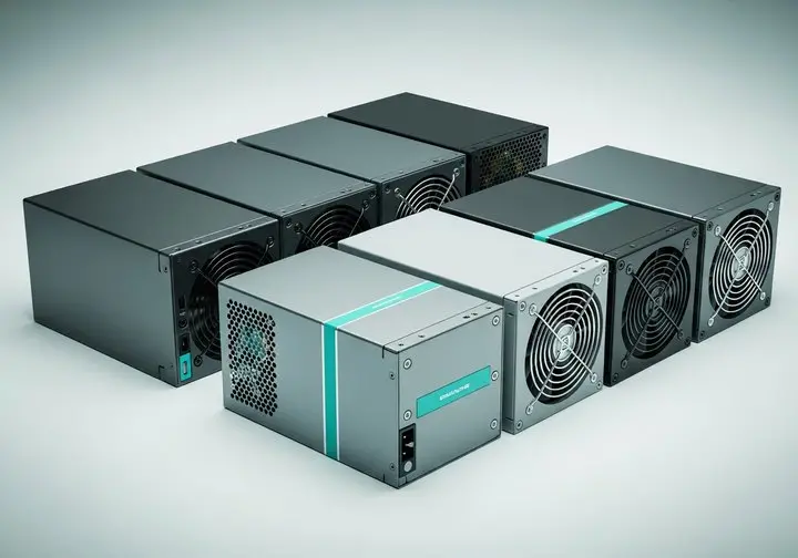 Enclosed power supplies arranged by output