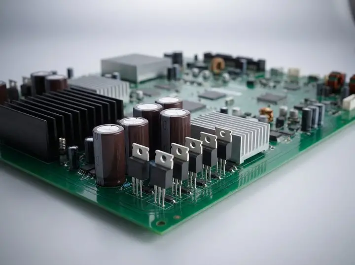 Circuit board with multiple voltage regulator sections