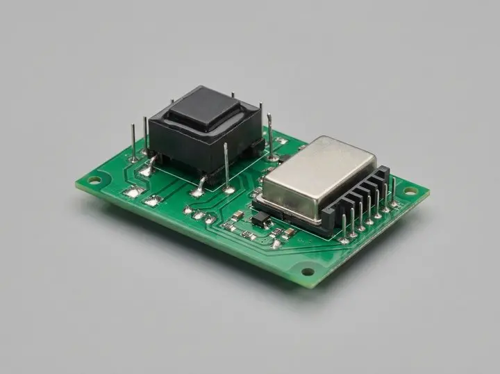 Isolated converter and transformer modules on a circuit board