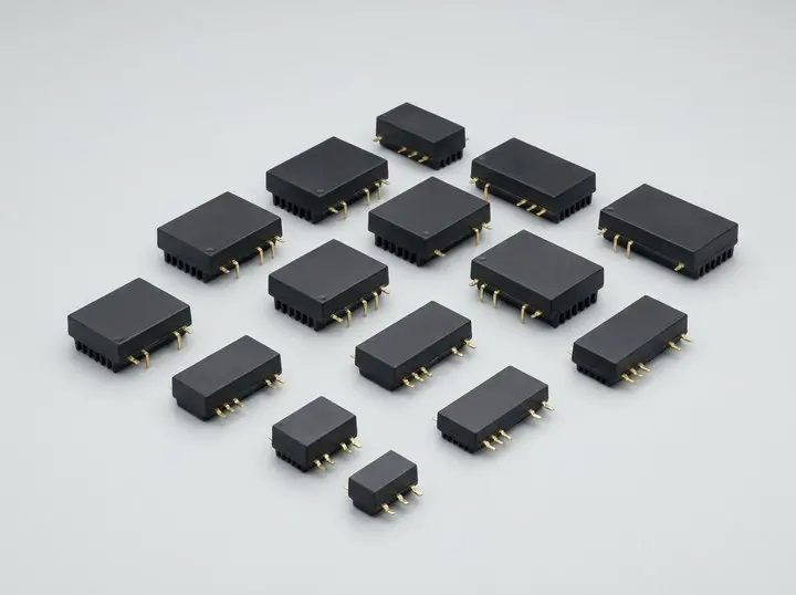 Isolated DC-DC converter modules on a studio surface